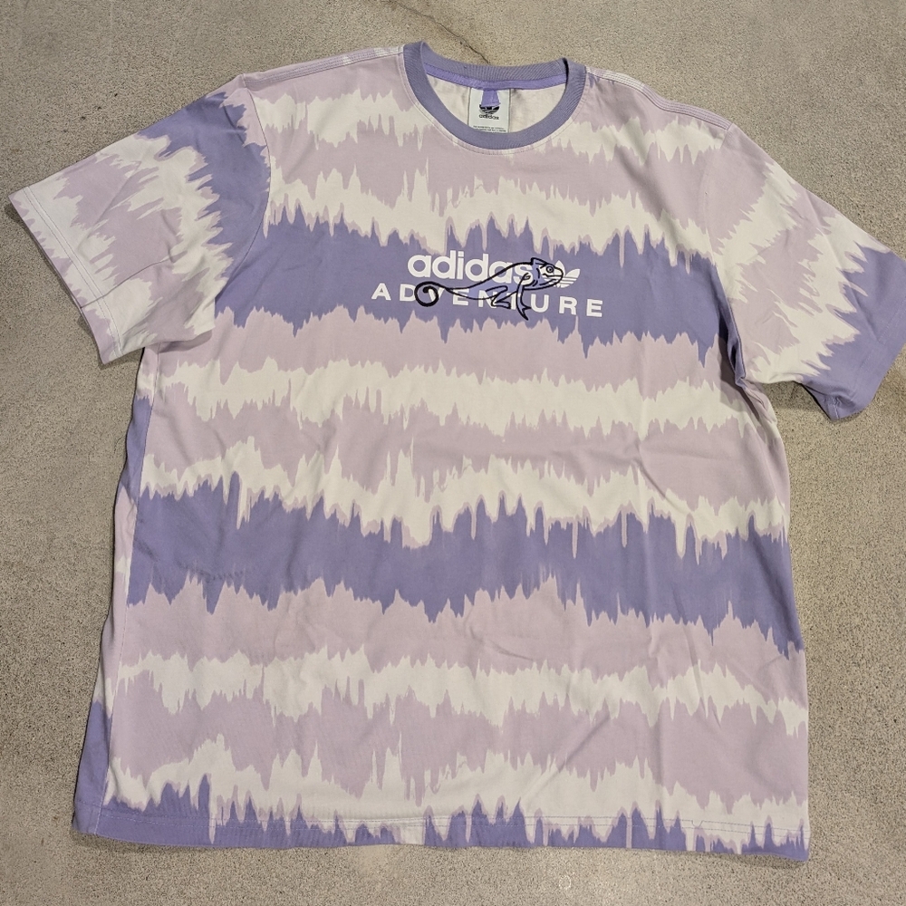 Adidas Adventure Lavender Tie-Dye Tee